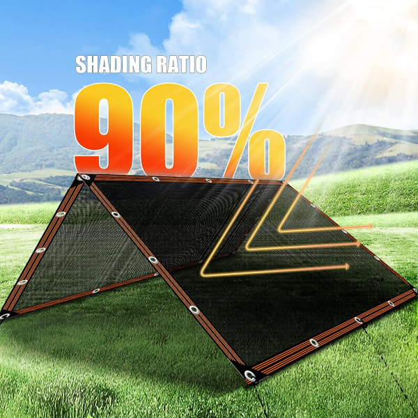 90 % - Blokkerer effektivt sollys og UV-stråler for pergola, hage (4x8m)