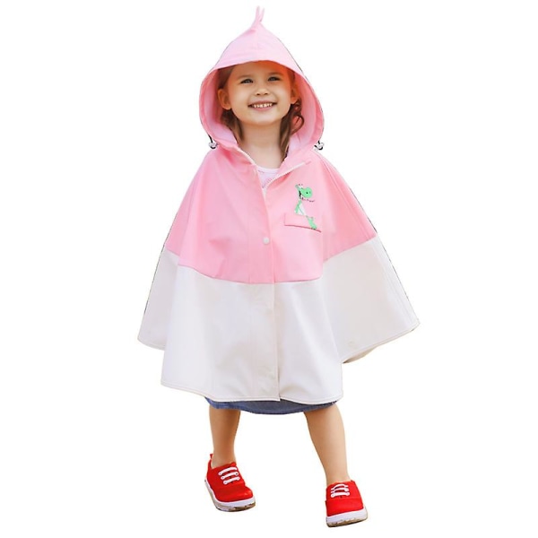 Regnfrakker av høy kvalitet for menn, kvinner og barn, vanntette klær, regn-ponchopink for barn S