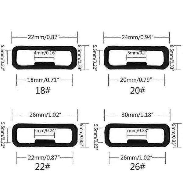 Justerbar spenne for Venu 2S, Active S, Active 4S smartklokker White 18mm