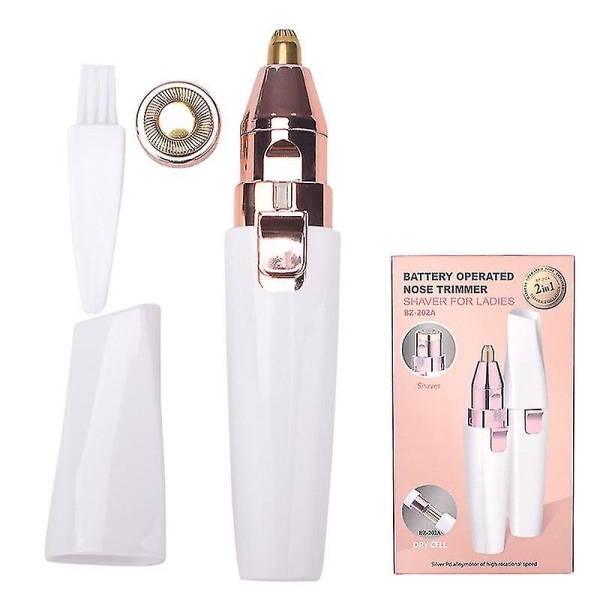 Bärbar elektrisk rakapparat Multipurpose Eyebrow Lip Nose Hair Remover Professionell skönhet Battery Model