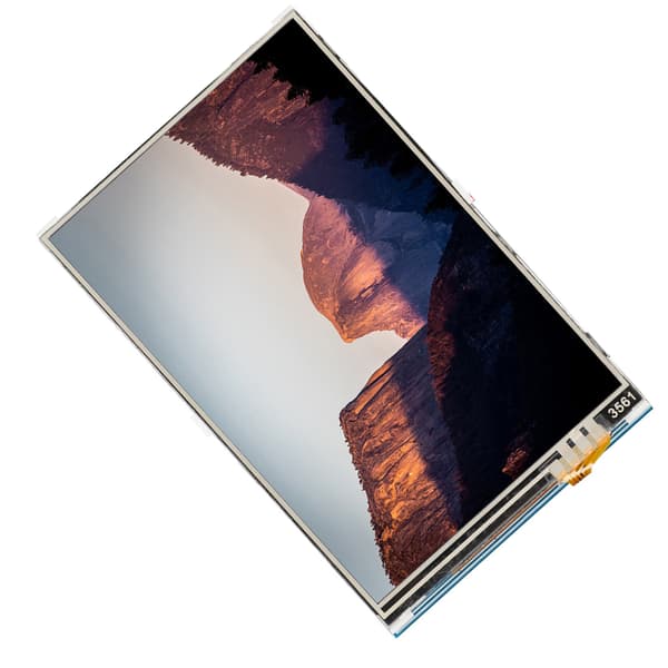 Värikäs 3,5\" TFT LCD -kosketusnäyttö Raspberry Pi:lle