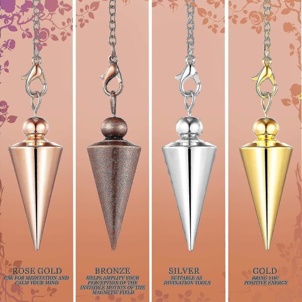 4 stk kobber metal pendul meditationssæt
