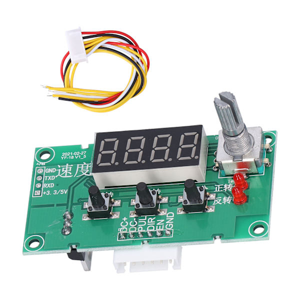 Stegmotordrivkort Stabil Hastighetskontrollmodul med Digital Display DC8‑24V