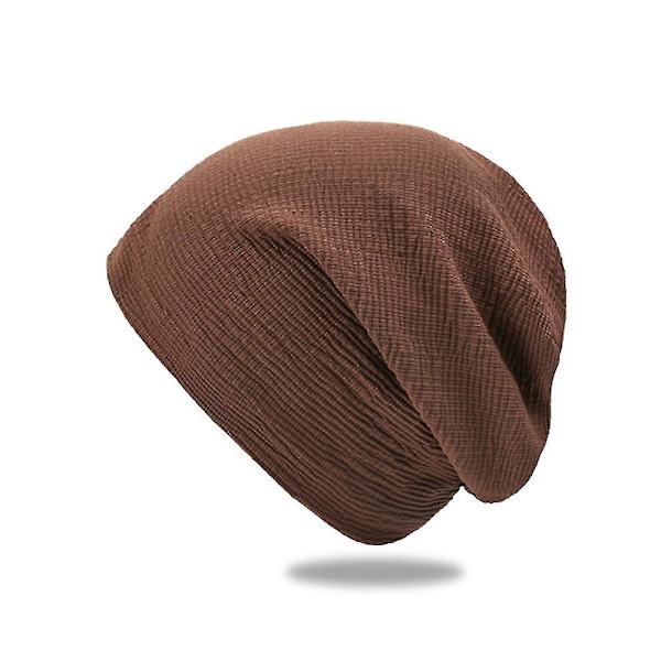 Casual Beanie Oversized Slouchy med andningsbar ull Klassisk vågmönsterdesign för födelsedag Jul Thanksgiving Day Present Coffee