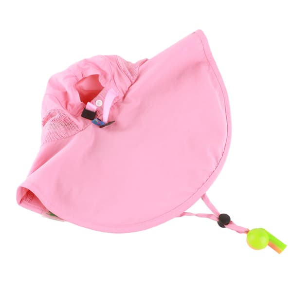 Flickor UV-skydd Solhatt Söt Tecknad Tryck Stor Brätte Barn Strandhatt Sommar Rosa