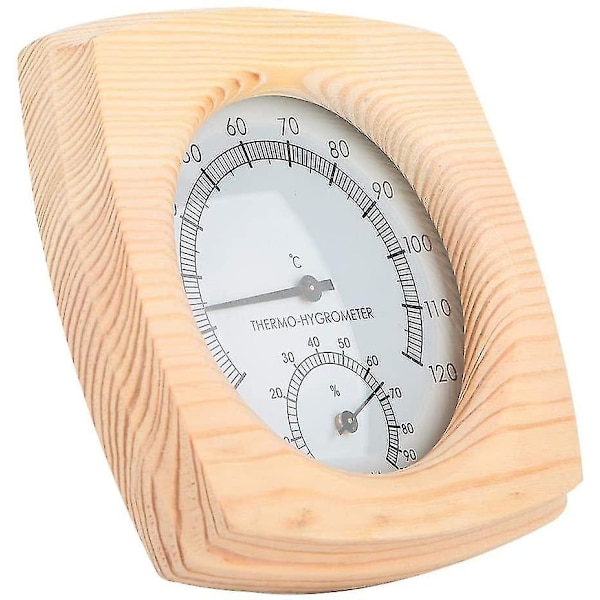 Trä Bastu Termometer Hygrometer Termometer Hygrometer Bastu Rum Gran Urtavla Hygrometer Termometer