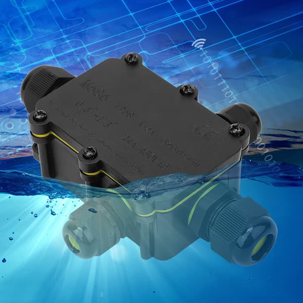 IP68 Plast Samledåse 5m Undervandsforbindelse Ledningsboks T100 450VAC 24A UL94V‑2