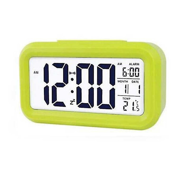 Regenboghorn Smart Light Lcd Väckarklocka 4 Färgval, Svart Black