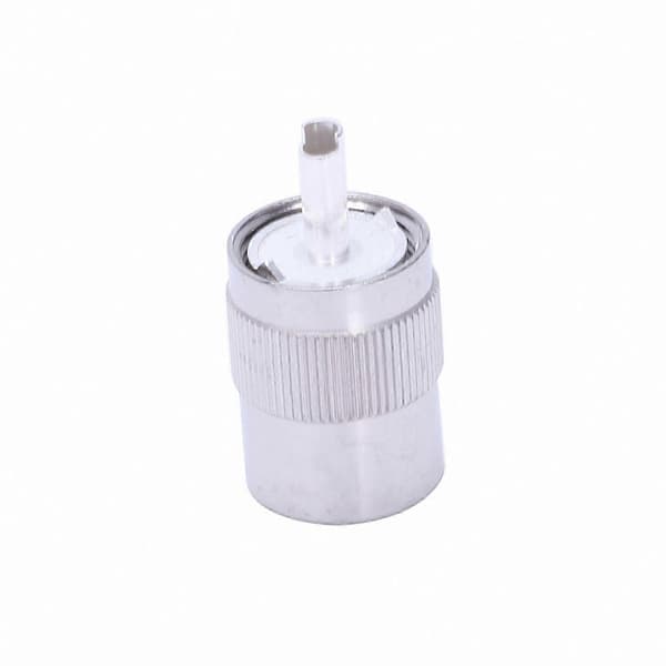 10-pak UHF hanstik til RG8 RG213 LMR400 7D-FB kabel Sølv loddeterminal PL259 adapter Silver