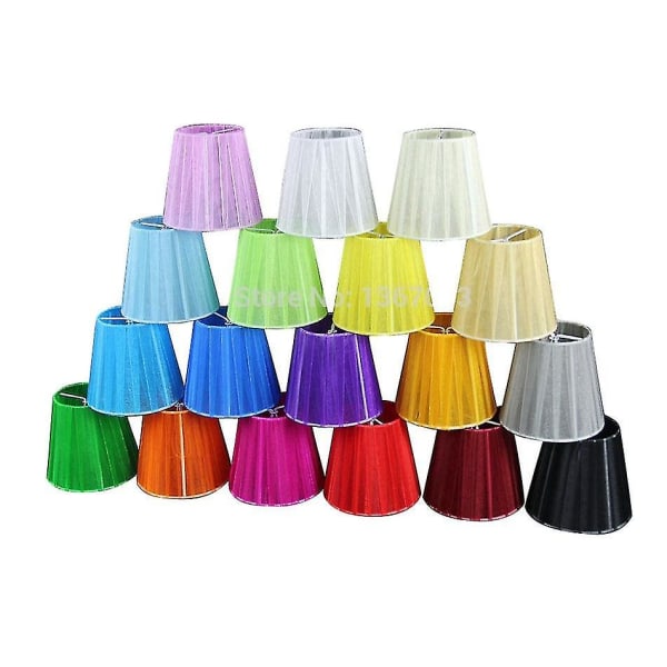 12cm modern spetshängande lampskärm djupröd färg deep red color