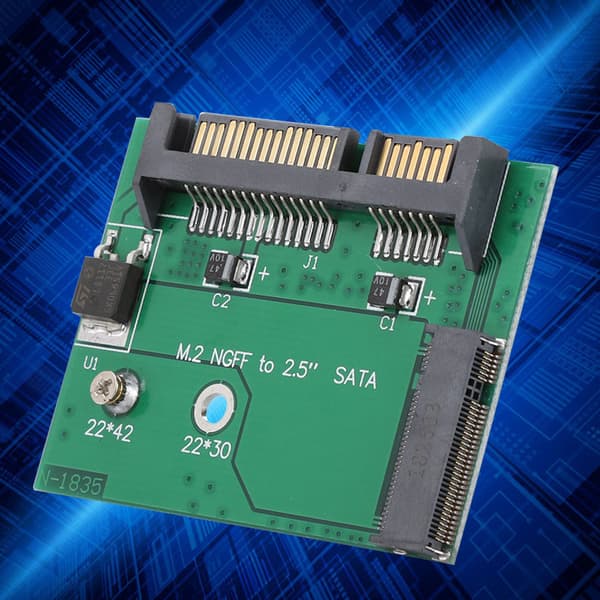 NGFF til SATA Riserkort Adapter - Høy kvalitet og SATA3-kompatibel