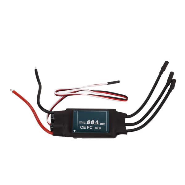 Børsteløs 60A ESC Hastighetskontroller for 2-6S RC Bil Båt Undervannsmotor