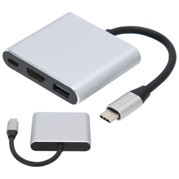3 in 1 TypeC -telakointiasema TypeC–HD-multimedialiitäntä USB 3.0/TypeC-sovitin