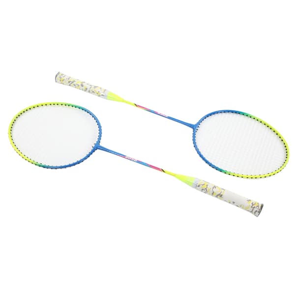 K2058 Lättvikts badmintonracketset i järnlegering, robust för inomhus- och utomhusgym