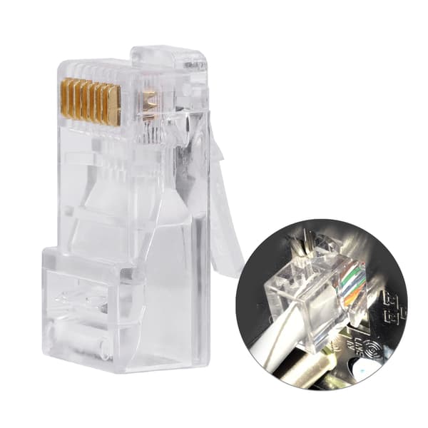 Cat5 Cat5e RJ45 Nettverkskabel Modulære plugghoder - 100 STK/PARTI