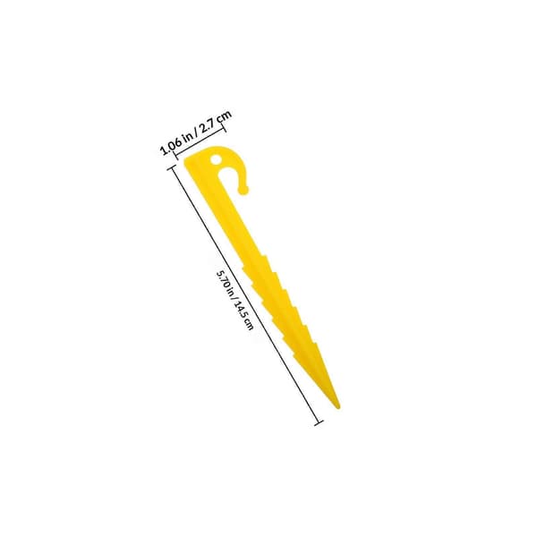【BQ】Tent Pegs Plastic Tent Stakes for Windproof Fixing 10pcs Outdoor Camping