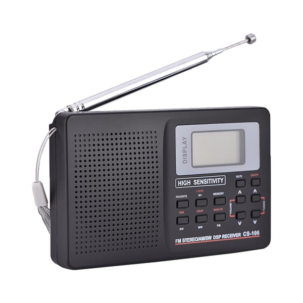Fullfrekvensmottagare Radioväckarklocka (Typ 2) - Batterier ingår inte