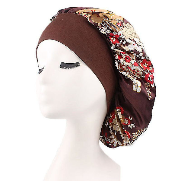 Lady Muslim Hijab Hattar Chemo Kepsar Huvudsjal Turban Wrap Huvudbonader Coffee