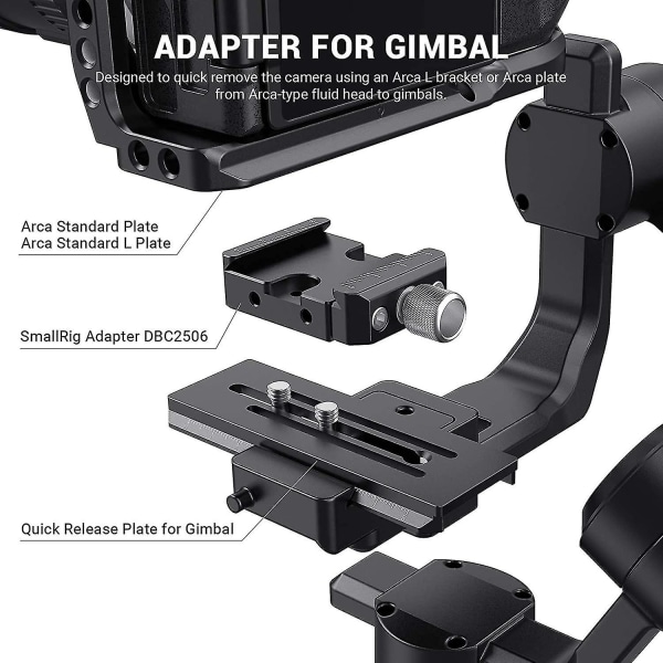 Quick Release Clamp Compatible With Arca Standard For Dji Ronin S/ronin Sc