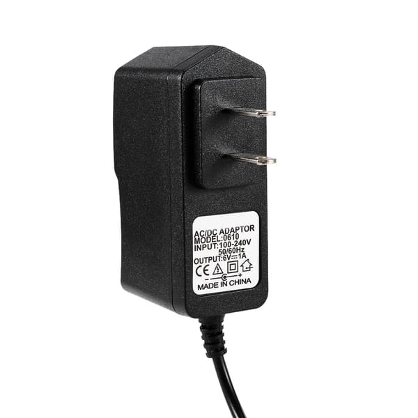 AC-DC virtalähde - 6V 1A, amerikkalainen pistoke, 5,5 mm ulostulo