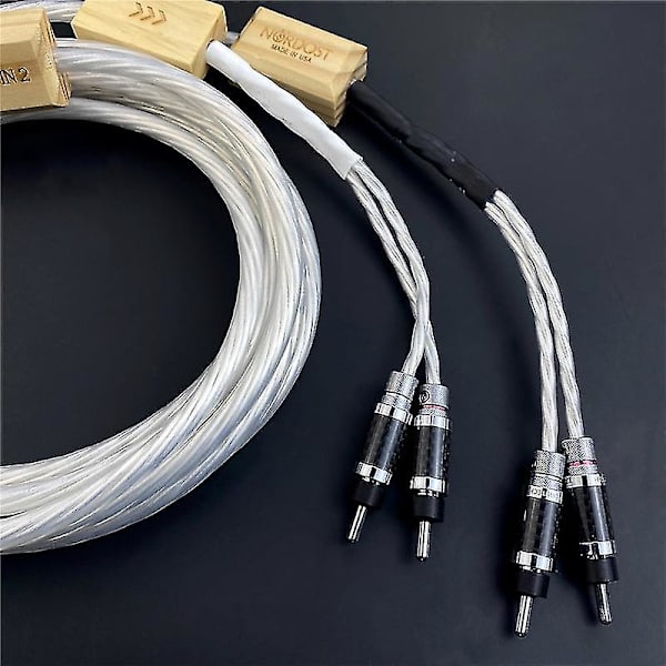Nordost Odin 2 Silver Högtalarkabel Kolfiber Bananplugg Hifi Audio Line 3m