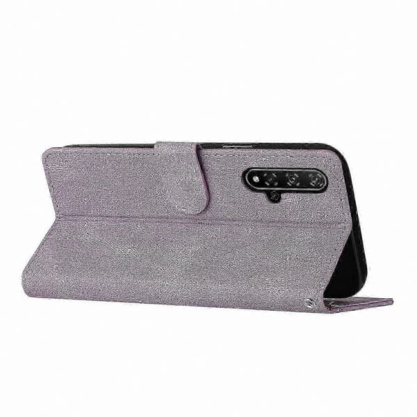 PU-læder flip-etui med kortholder til Nova 5T Purple