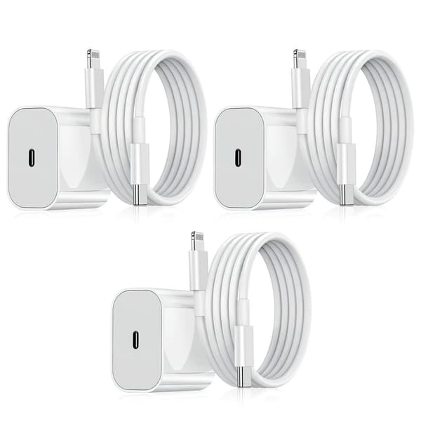 【BQ】Laddare för iPhone - Snabbladdare - Adapter + Kabel 20W USB-C 248 248 3-Pack iPhone