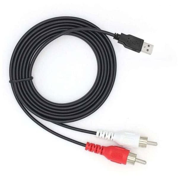 USB til RCA-adapter - USB 2.0 han - 2 RCA han - 1,5 m - AV-video - Lydoptagelse - TV/Mac/PC-kompatibilitet