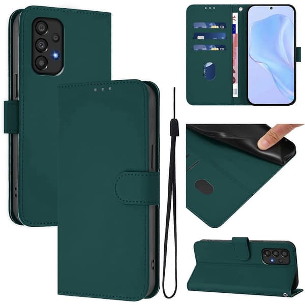 【BQ】PU-nahkakotelo Samsung Galaxy A33 5:lle Dark Green