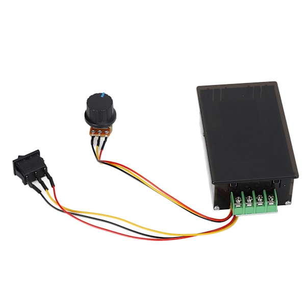 PWM Motorhastighetskontroller Trinnløs Regulator Variabel CW CCW Knappbryter DC6‑60V 20A ES3