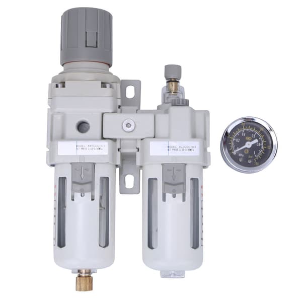 Tryckluftsfilterregulator Oljevattenavskiljare Lufttrycksregulator med mätare AC3010-03 3/8in BSPT