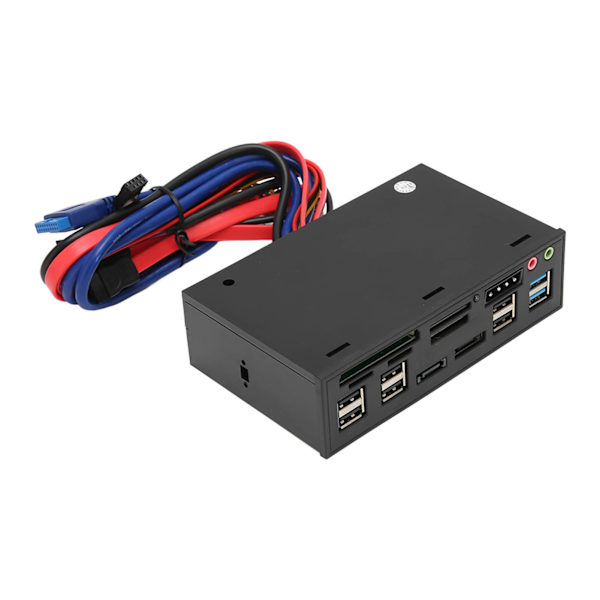 Media Dashboard 5.25in USB3.0 5Gbps Transmission LED Indikator Support M2 TF MMC MS CF Media Frontpanel