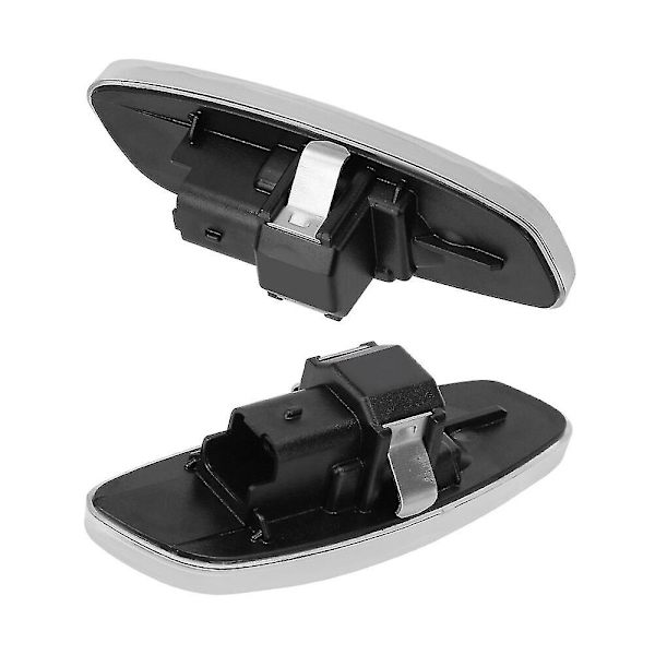 Kompatibel med Peugeot 308 207 3008 5008 A Pair Blinklys Blinklys Lyssignallampe Led Car Dynamic Side Marker white shell steady