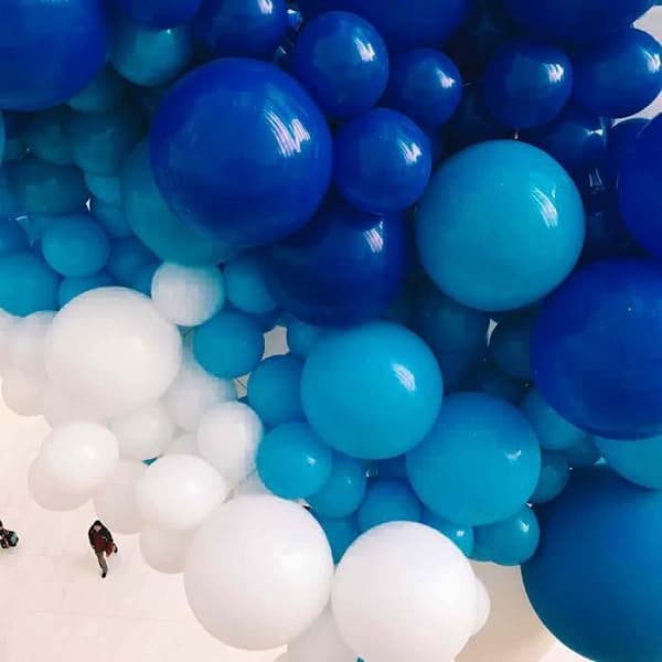Lateksballonger - Blå - 30 cm - 60 stk - Bursdags- og bryllupsdekorasjoner