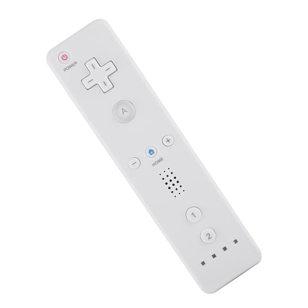 Trådlös gamepad med analog joystick för WiiU/Wii-konsol (vit)