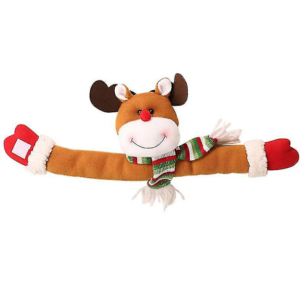 Jul tegneseriegardindukkespænde kreativ elgform juledekorationsgave