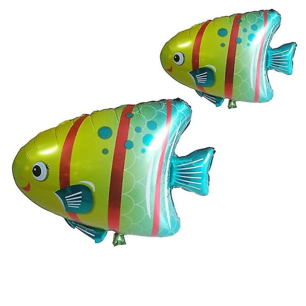 10 st Baby Shower Girl Boy Party Supplies Fish Folie Ballonger 10pcs  mix