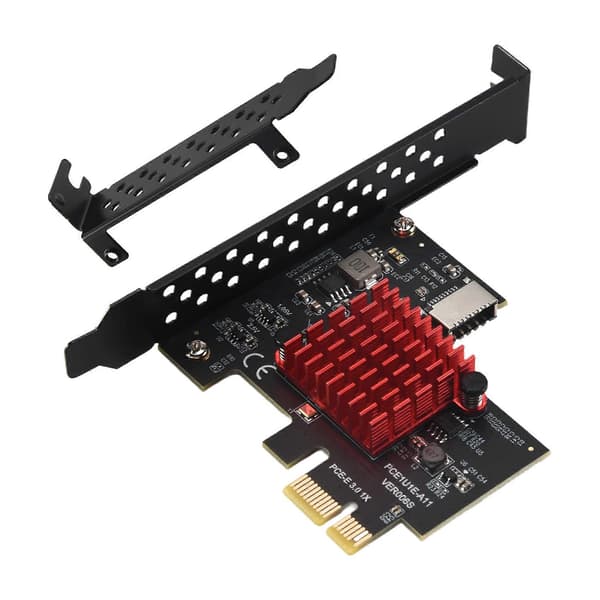 PCIE USB 3.1 GEN2 Typ-E expansionskort, 10 Gbps PCI Express 3.0 1X till 20-stifts frontpanel Typ C-kontakt