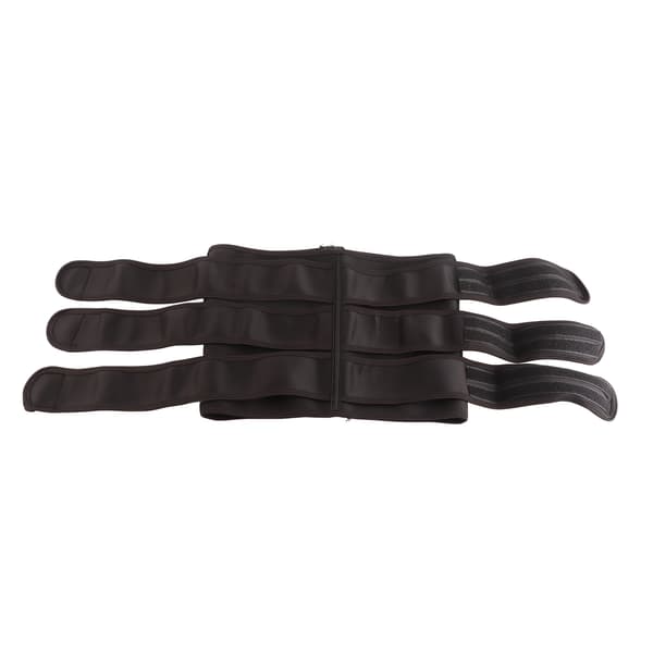 Unisex Polyester Midjebelte med Glidelås for Sport, Svart
