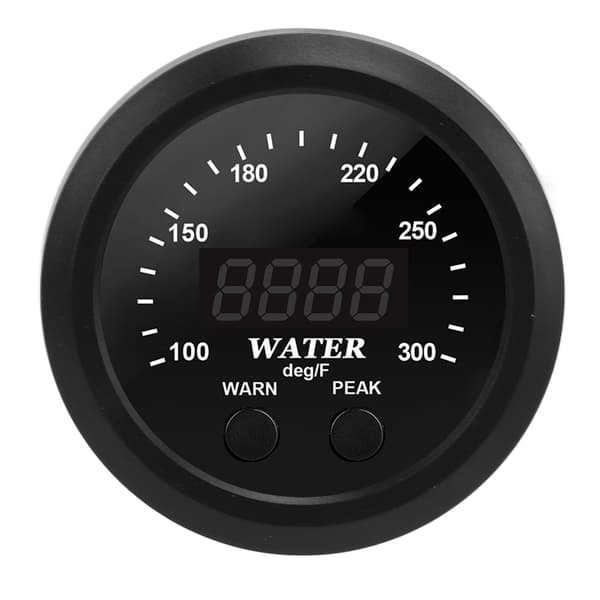 2,5-tums Vattentemperaturmätare 100‑300℉ Digital Display Röd LED med Sensor Universal för Bil Lastbil