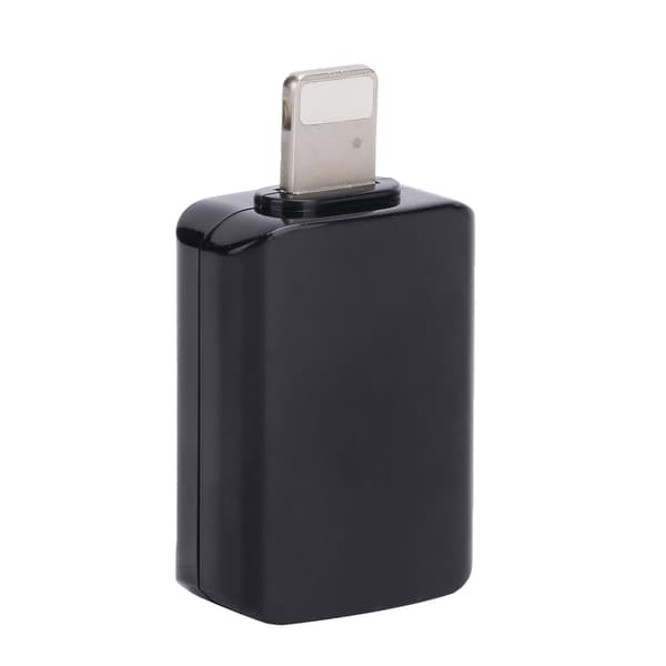 USB3.0 OTG Adapter Konnektor Konverter Passer til IOS Mobiltelefon Hurtig Dataoverførsel Sort