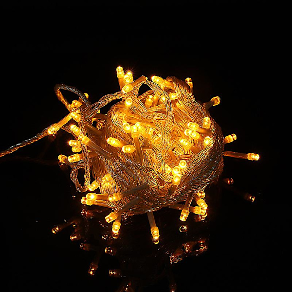 Gypsophila String Lights Julelys Bryllup String Lights Feriedekoration Yellow 20M-200LED
