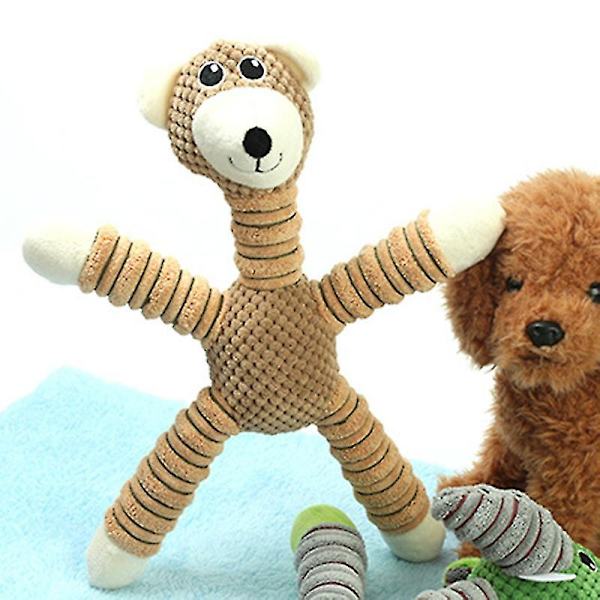 Pipande djur Husdjursleksak Hundtryck Sjung Pipertuggleksak Mjuk bettsäker stoppning Plysch Interactives Toy Ny B