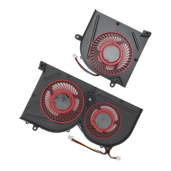 CPU GPU Køleventilator 4 Pin Hurtig Varmeafledning Laptop Køleventilator til MSI GS63VR til GS63 til GS73 til GS73VR til MS 17B1 CPU+GPU