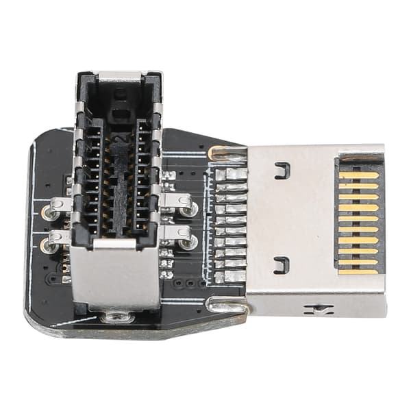 Front USB3.1 10G 90 graders styrbågsadapter Header til PC-bundkort