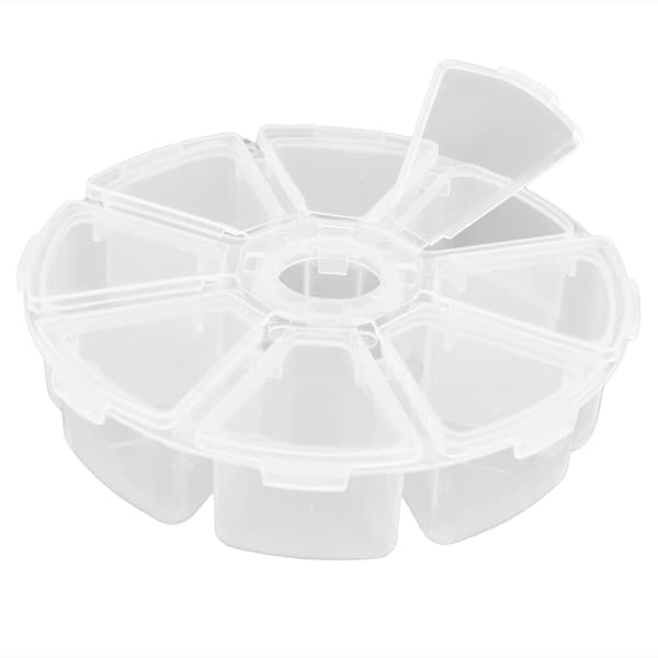 Smykkeskrin Plastmateriale Transparent MultiGrid Opbevaringsboks til Håndlavede Løse Perler