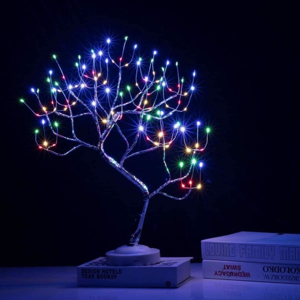 Juldekoration-Tree Light Indoor Bordsskiva Träd Light 108 LED Varmljus