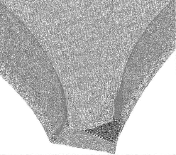 Ärm Hals Dräkt Andningsbar Stretch Heather Grey 3X-L