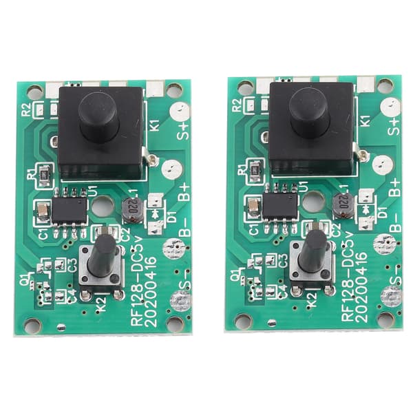 2 stk. Solcellelampe String Kontroller Modul Kretskort med 8 typer lysmodus og bryter 1,2V