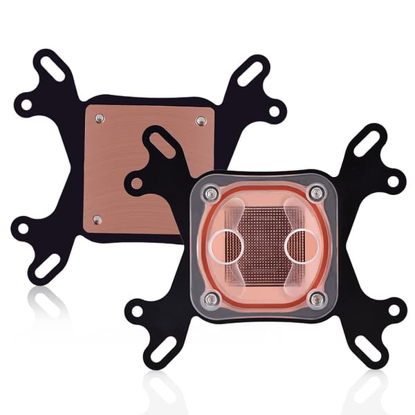 Vandekølingsblok til Intel/AMD CPU - 50 mm kobberbase
